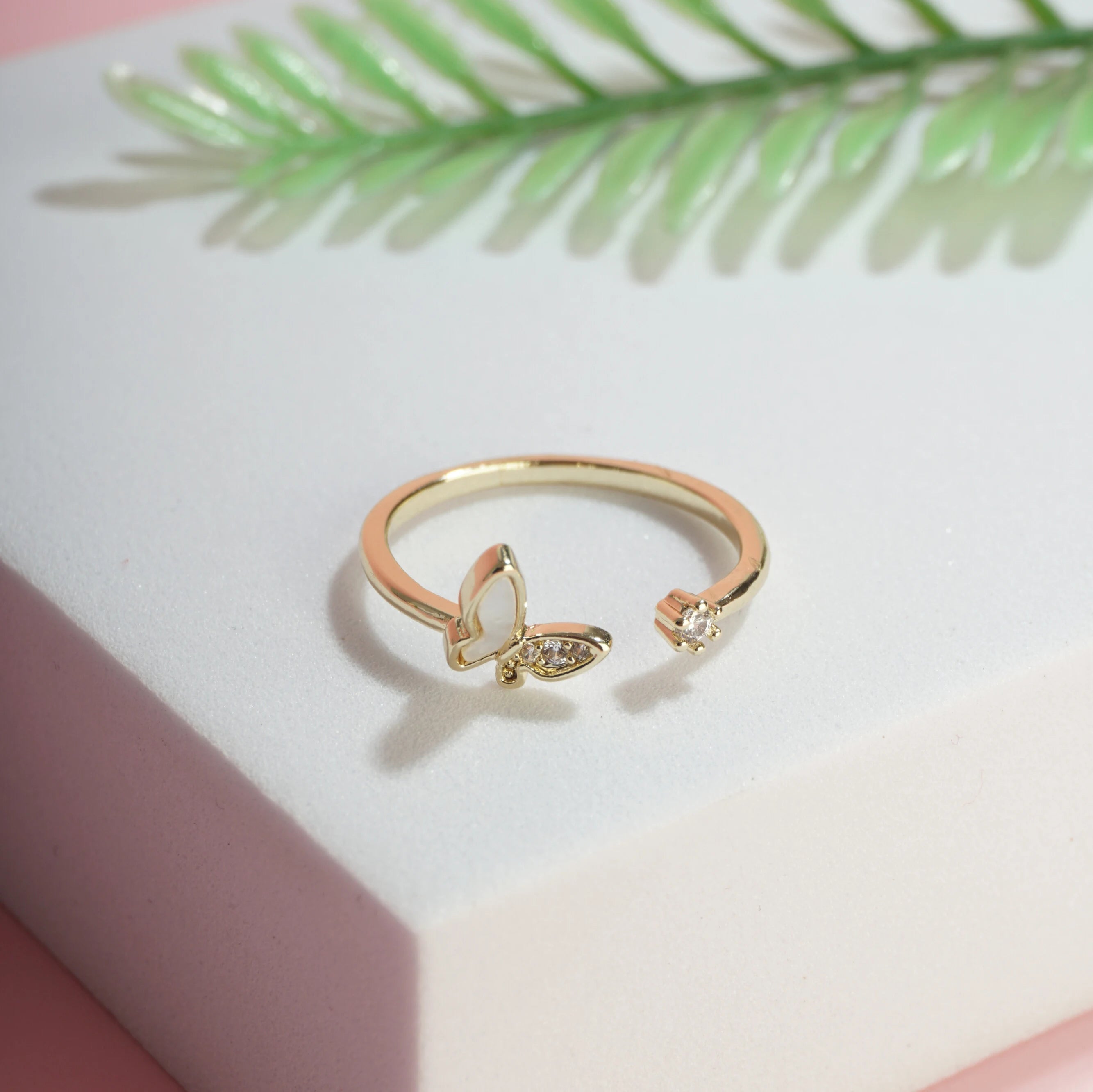 Butterfly CZ Ring