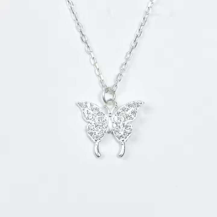 Bling Butterfly Necklace