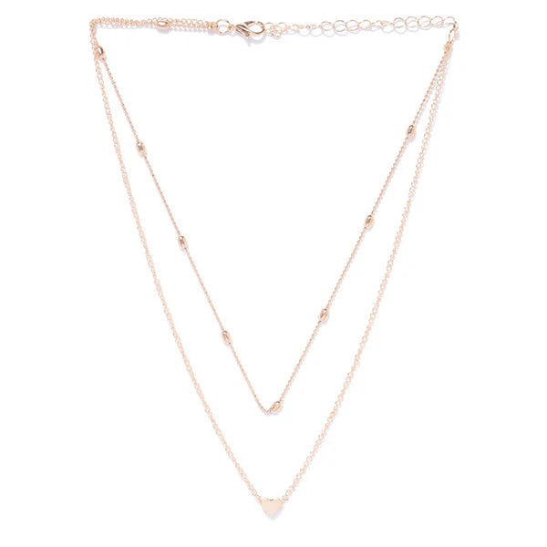 Youbella Layered Heart Necklace