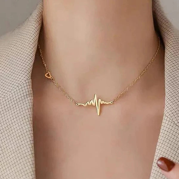 Heartbeat inspired Necklace