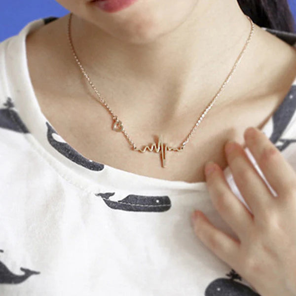 Heartbeat inspired Necklace