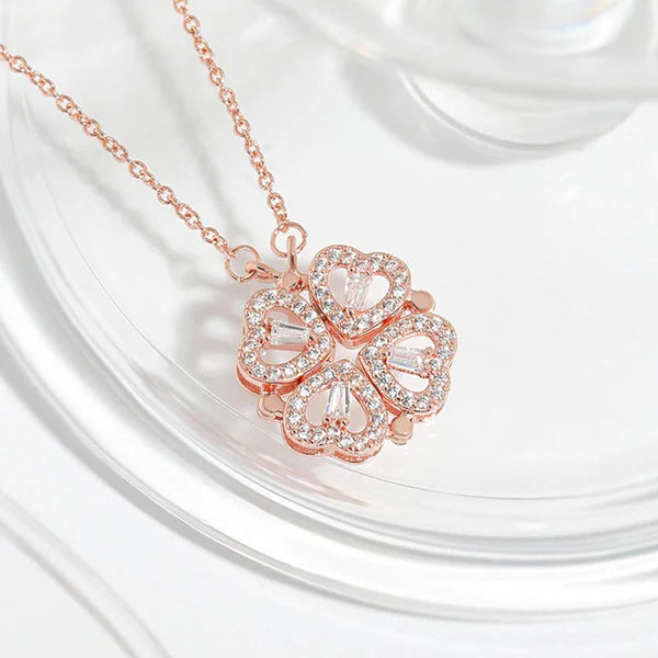 Rose Gold Clover Pendant
