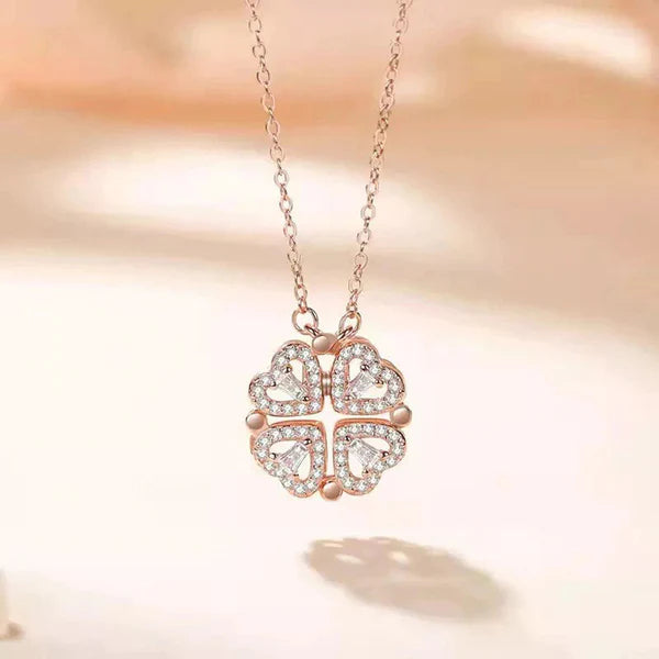 Rose Gold Clover Pendant