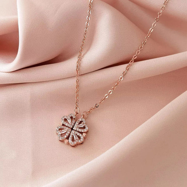 Rose Gold Clover Pendant