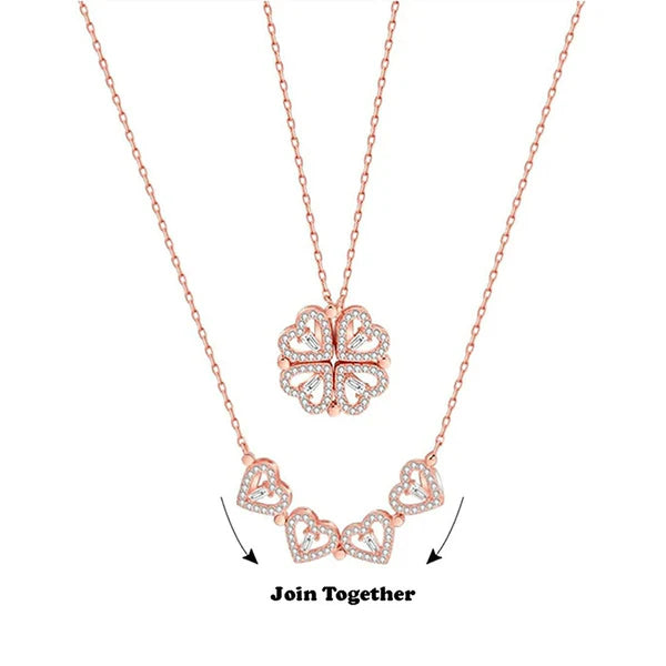 Rose Gold Clover Pendant