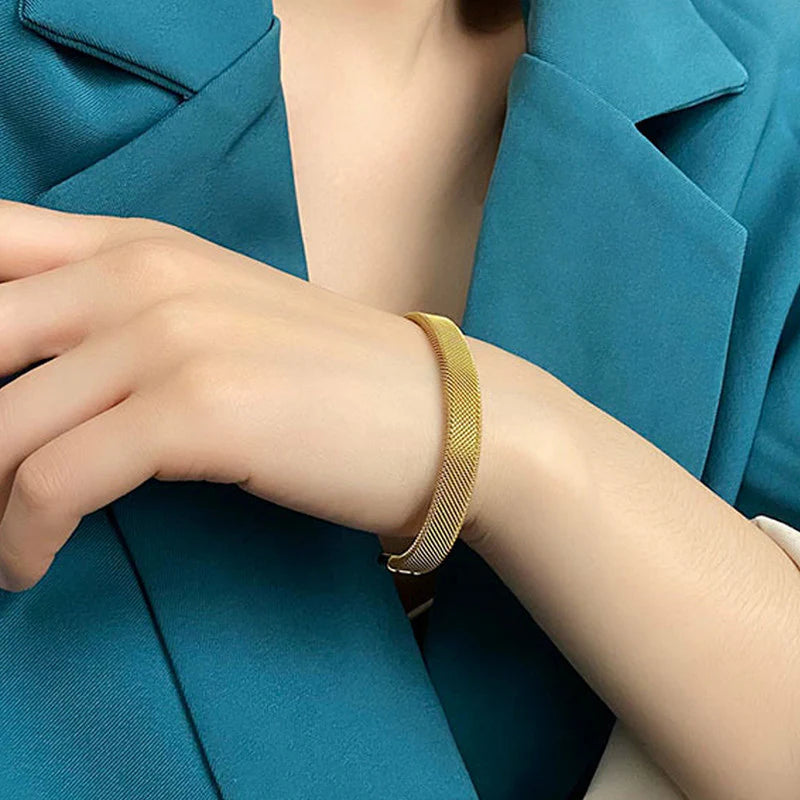 Luxe Gold Mesh Cuff