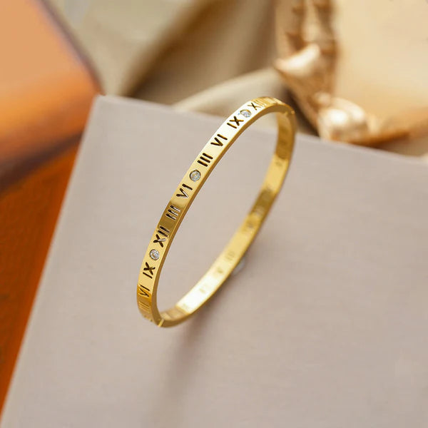 Roman Numeral AD Bangle