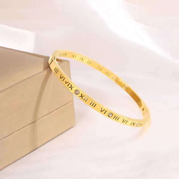 Roman Numeral AD Bangle