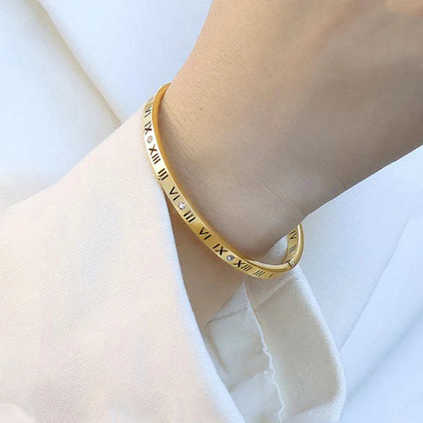 Roman Numeral AD Bangle