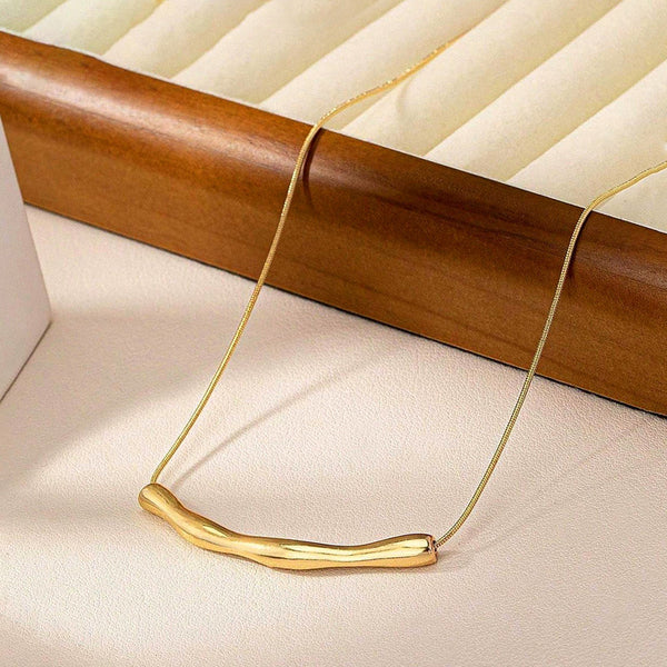 Sculpted Gold Necklace