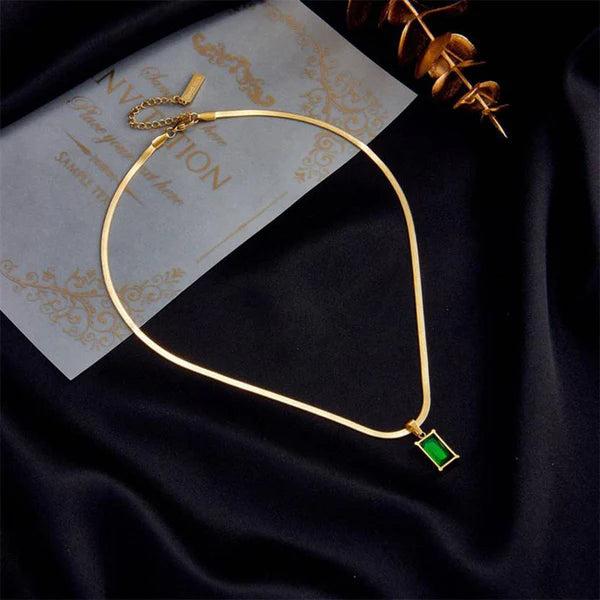 Green Drop Necklace