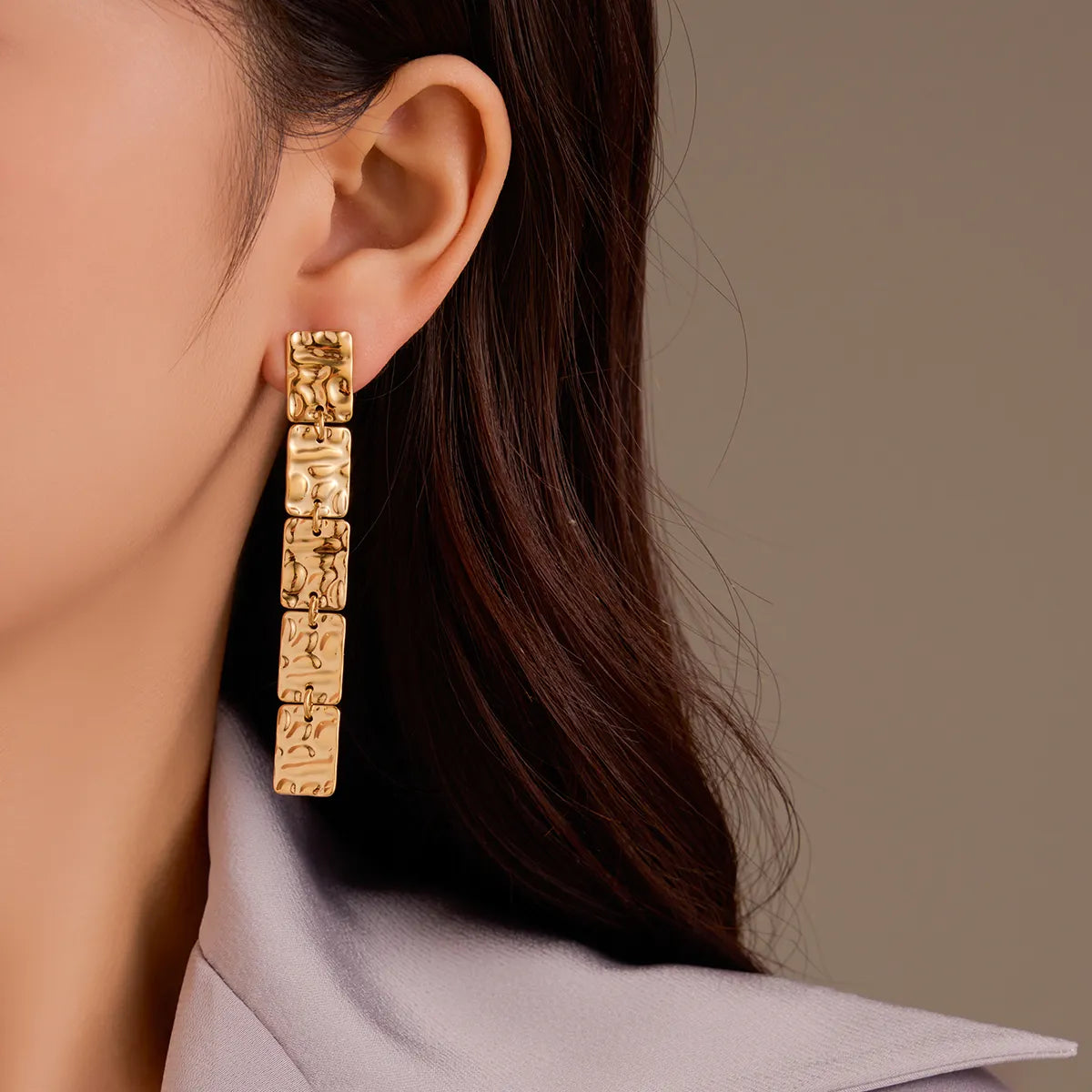 Gold Chain Link Earrings