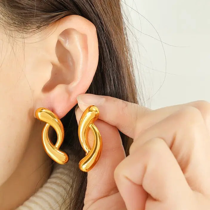 Cross Drop Earrings