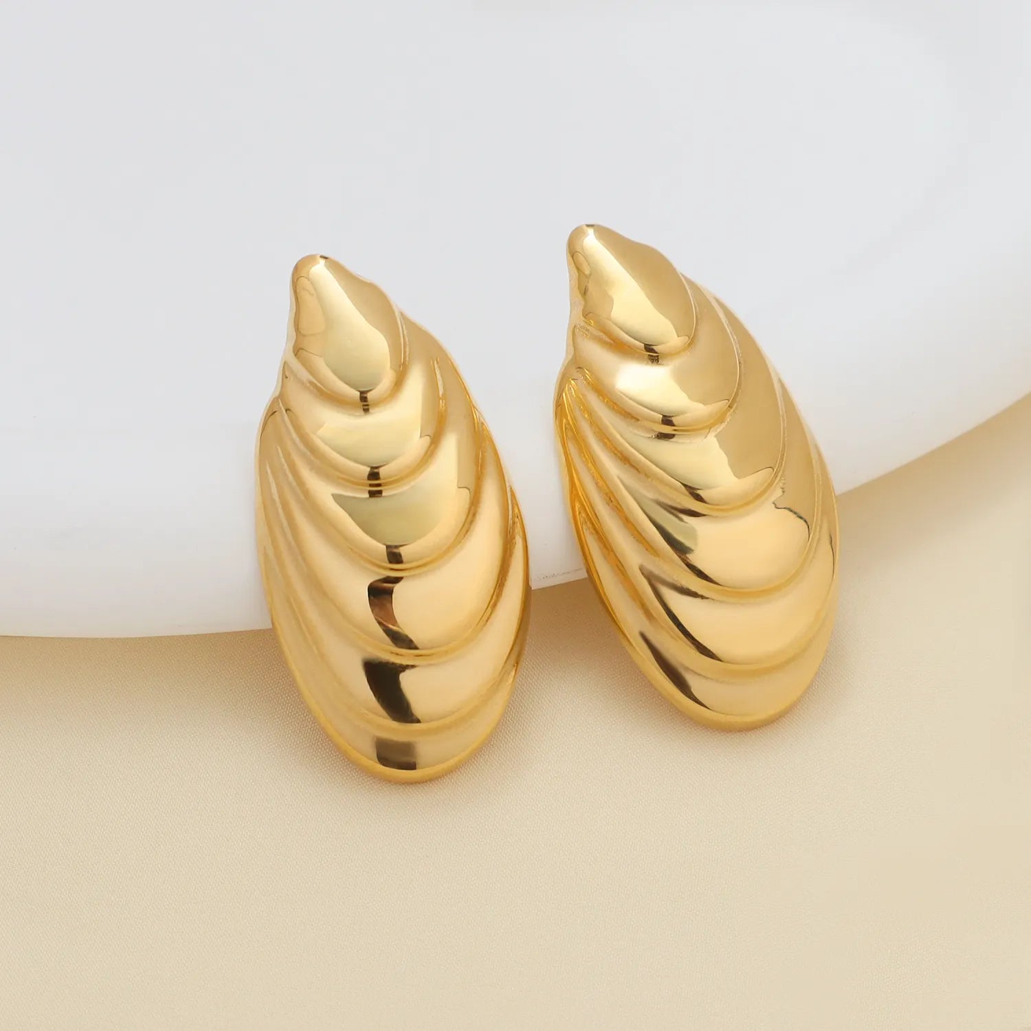 Gold Shell Earrings