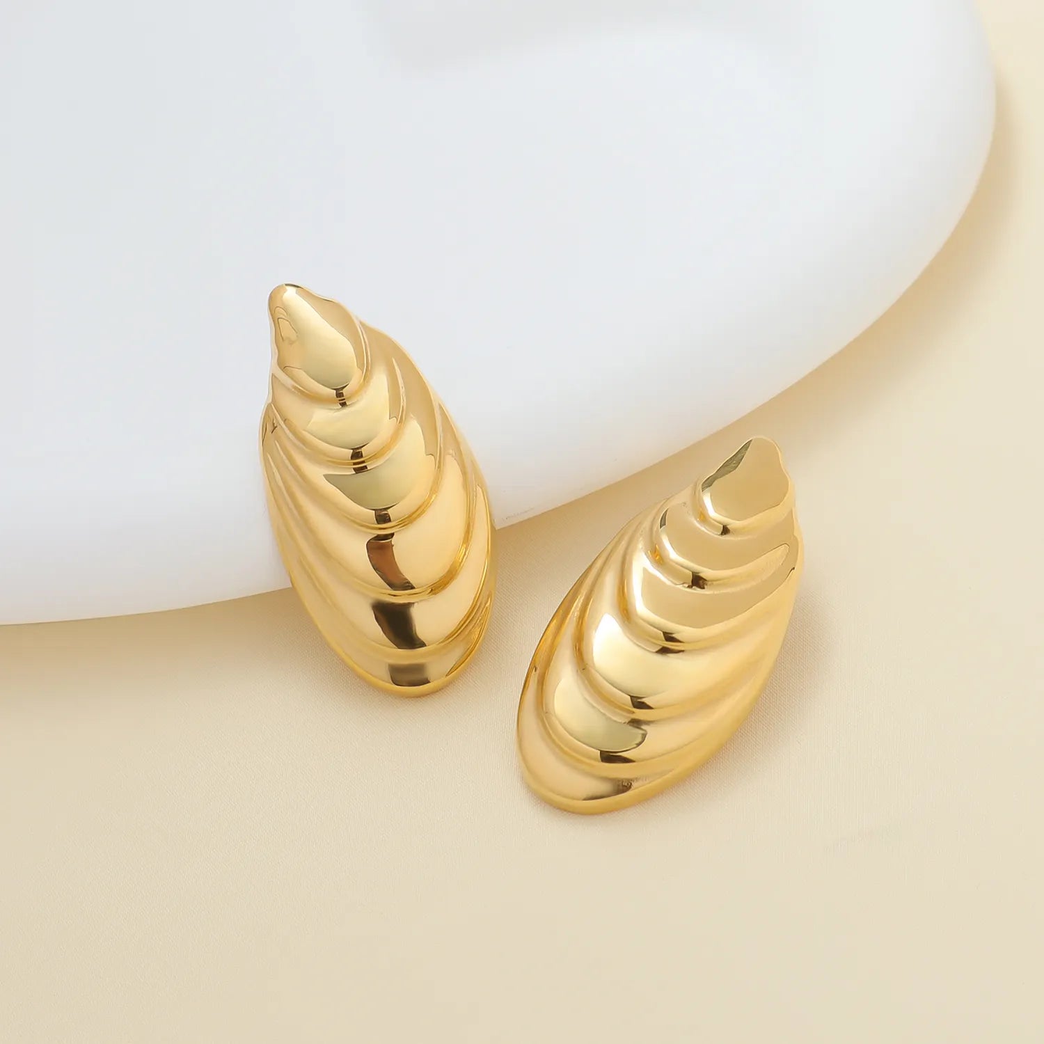 Gold Shell Earrings