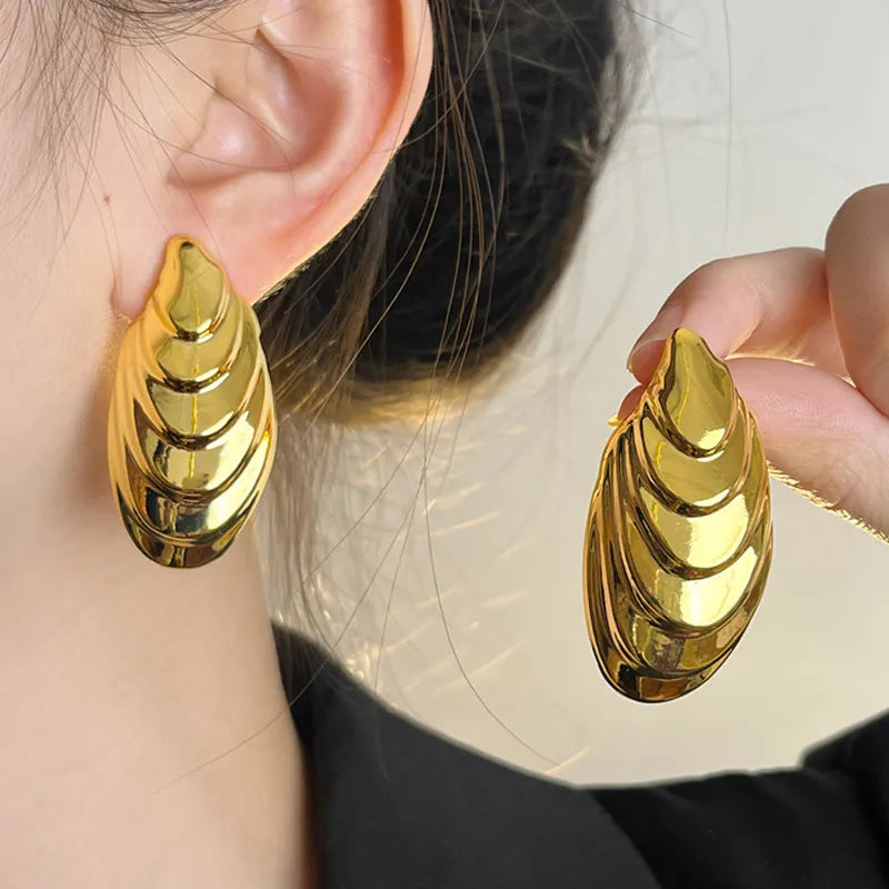 Gold Shell Earrings
