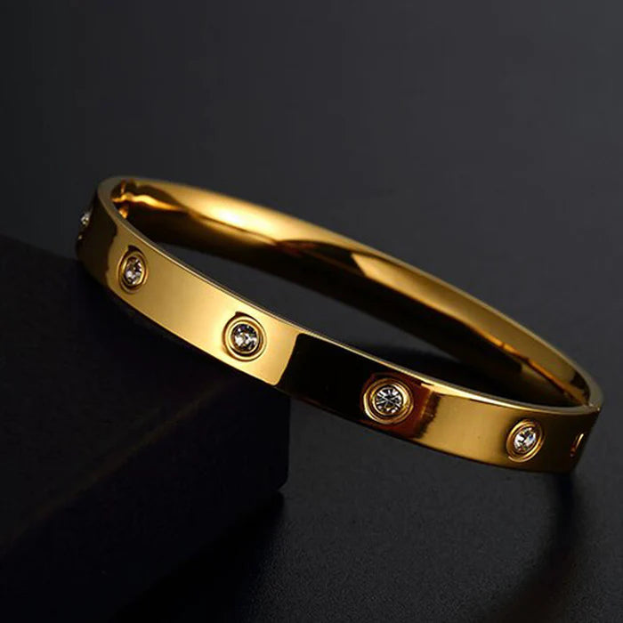 Crystal Love Bangle Bracelet