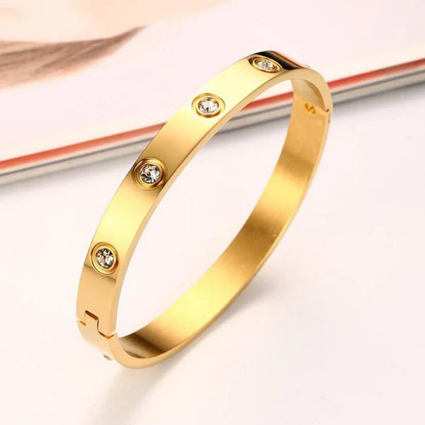 Crystal Love Bangle Bracelet
