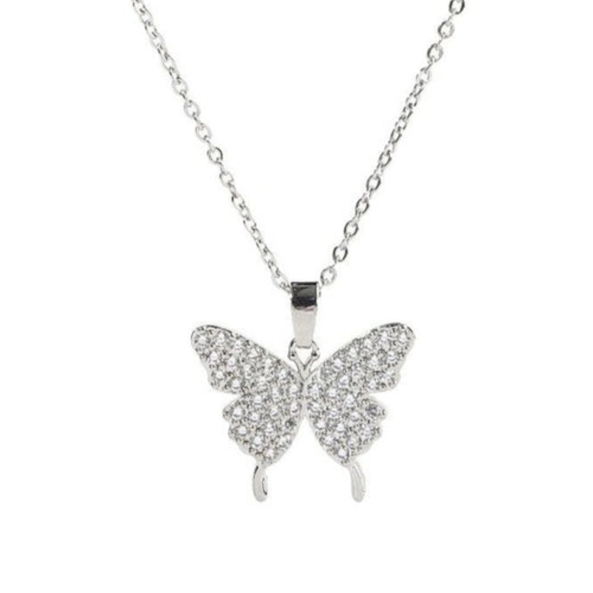 Bling Butterfly Necklace