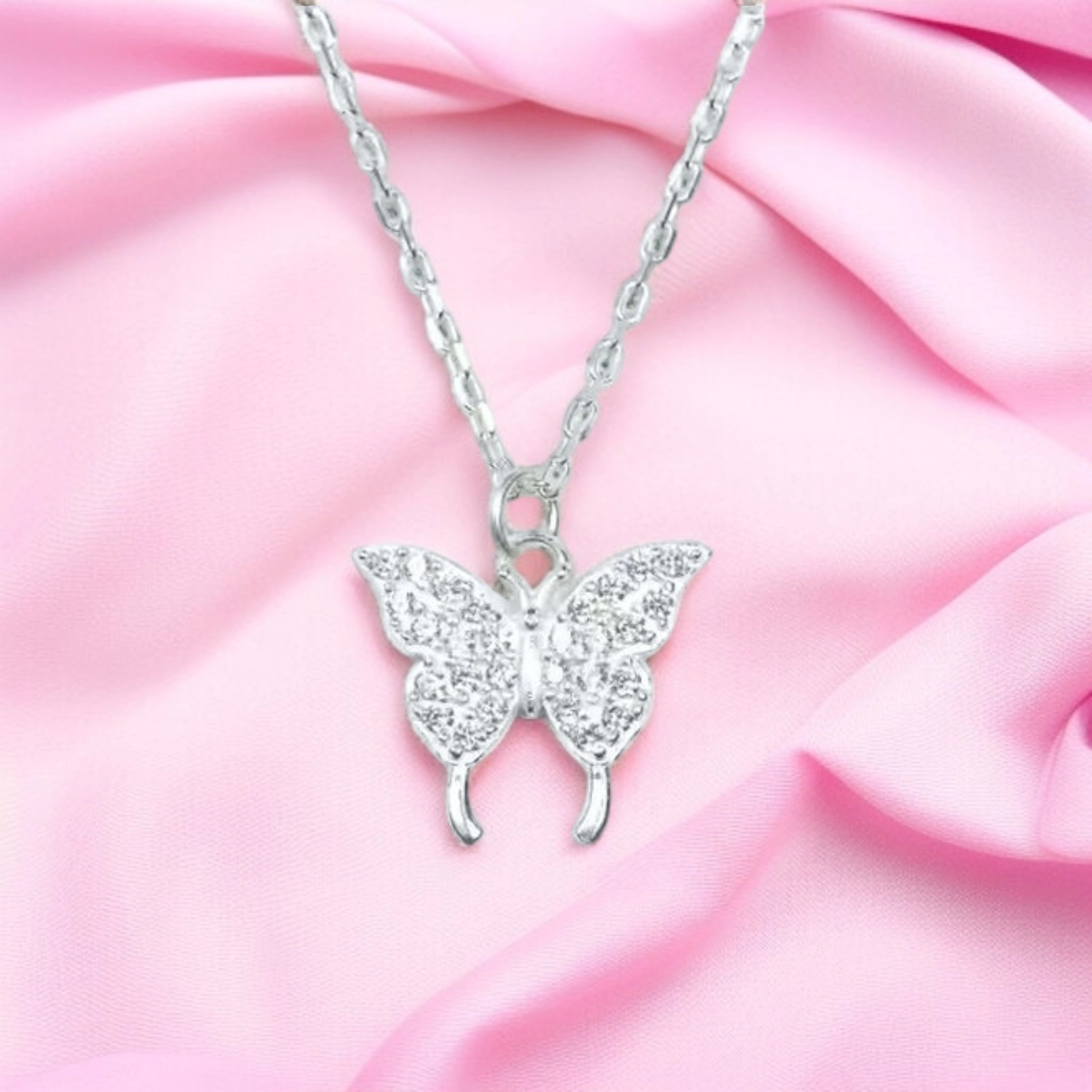 Bling Butterfly Necklace
