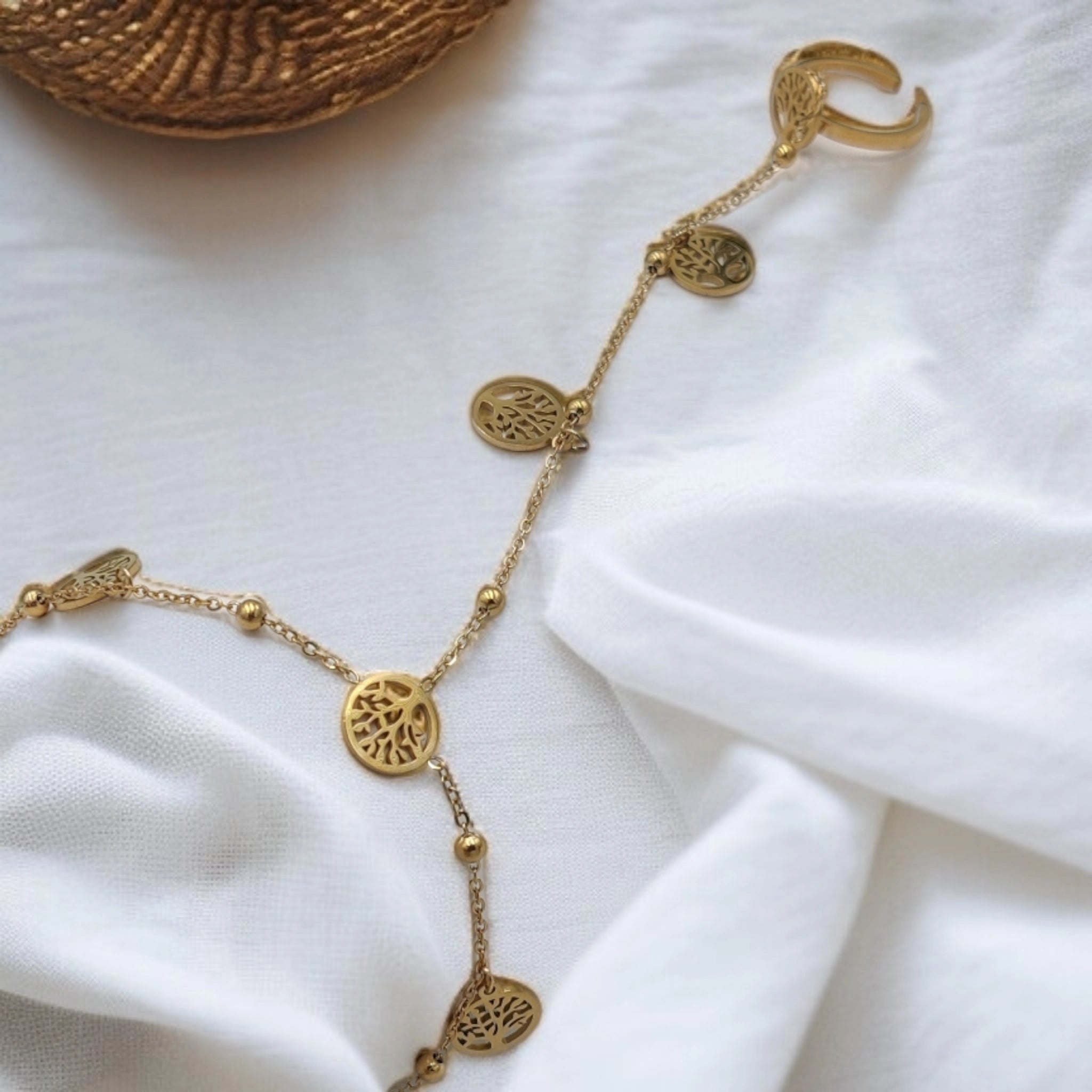 Tree of Life Bracelet and Ring Set