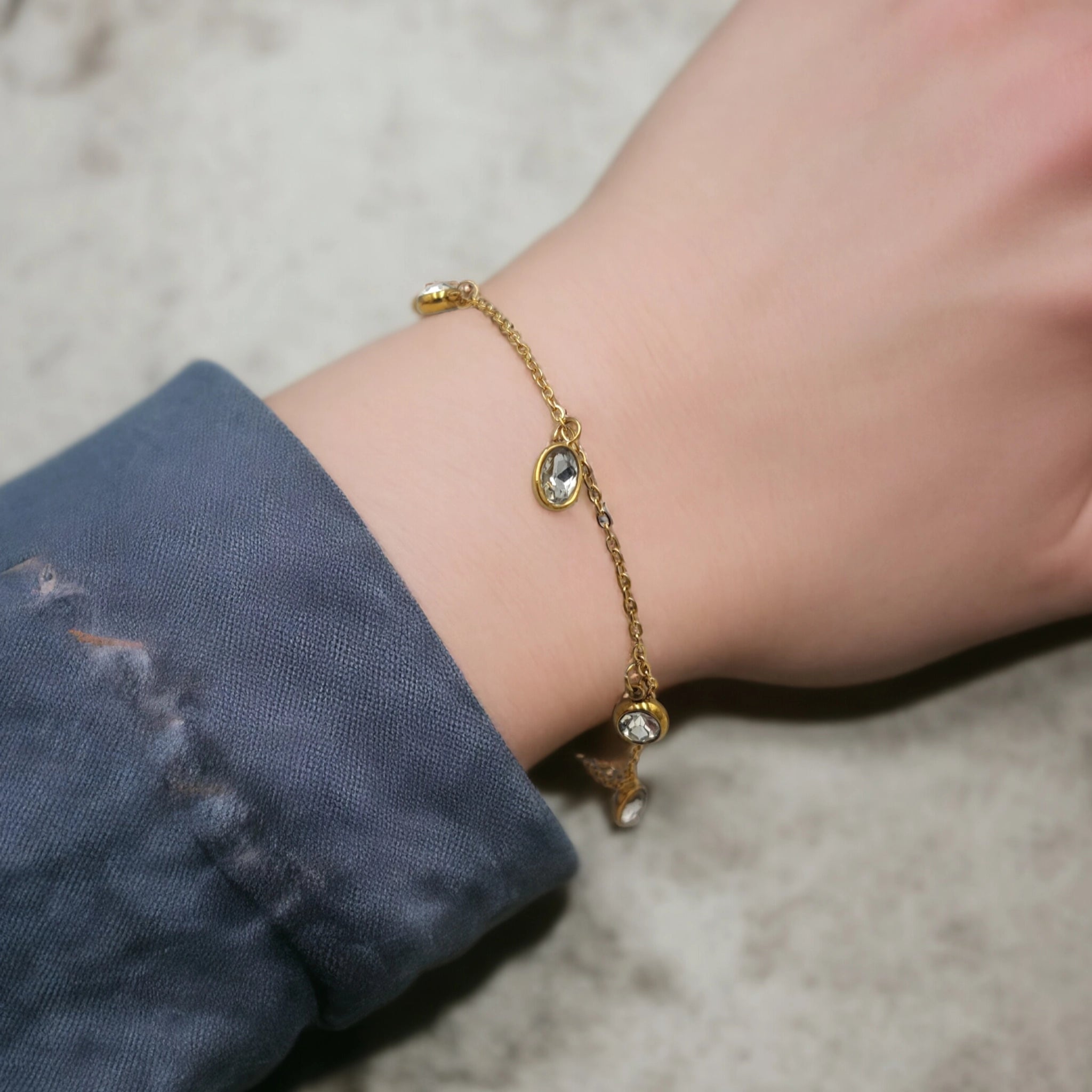Diamond Drops Bracelet