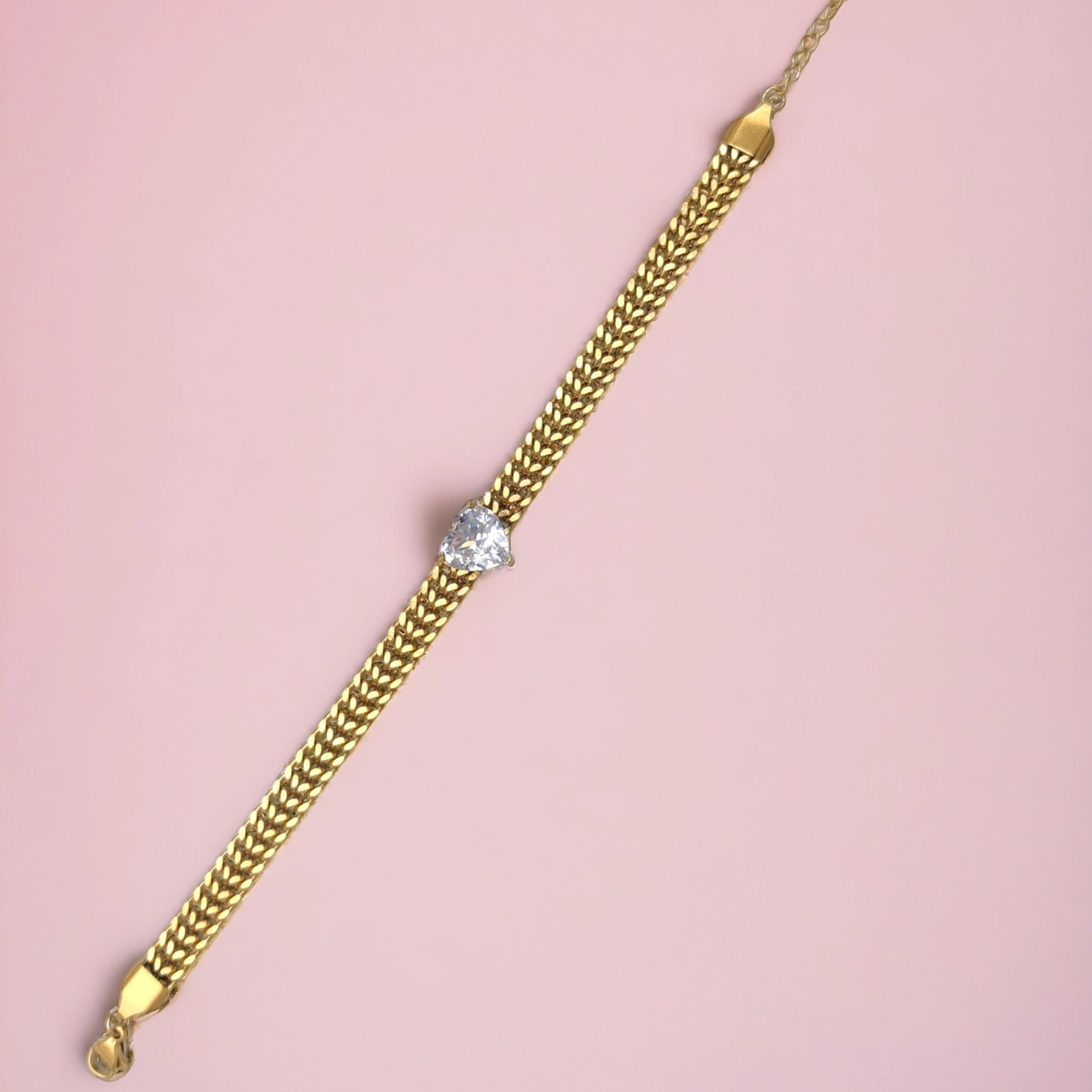Diamond Heart Bracelet