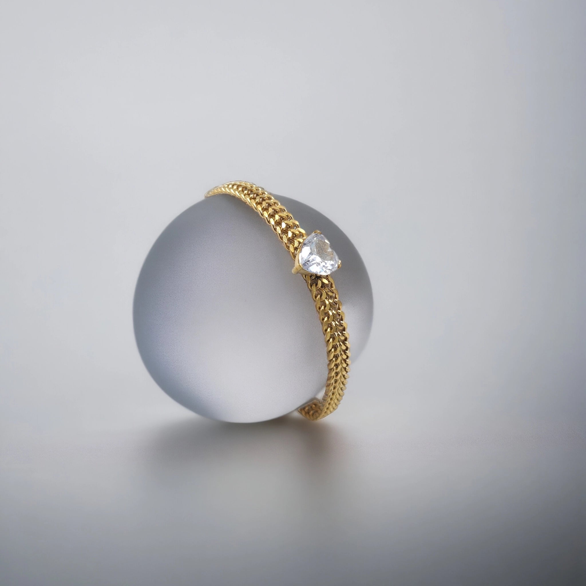 Diamond Heart Bracelet