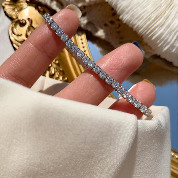 Dazzling White Sparkle Tennis Bracelet