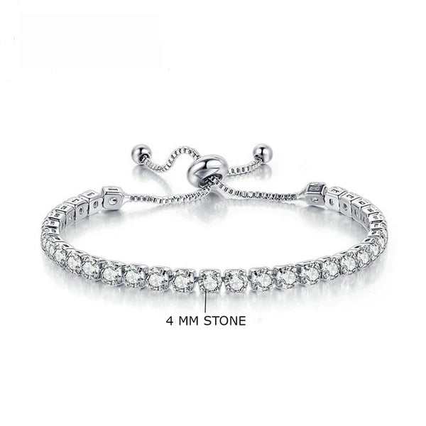 Dazzling White Sparkle Tennis Bracelet