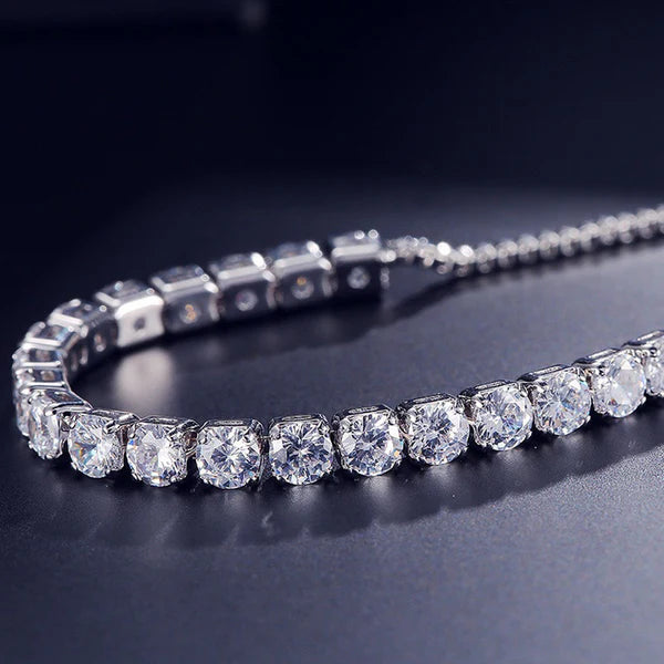 Dazzling White Sparkle Tennis Bracelet