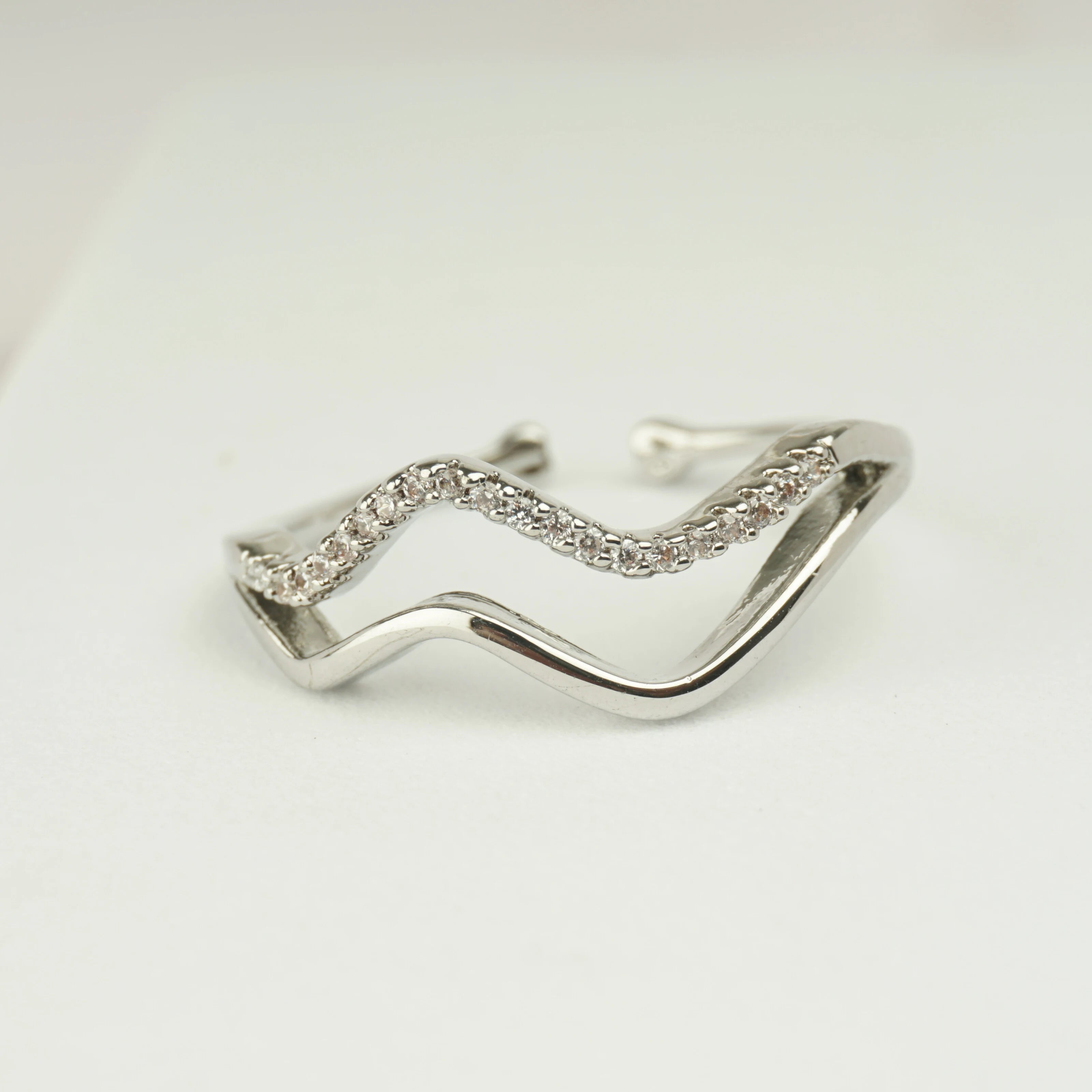 Silver Wave Ring
