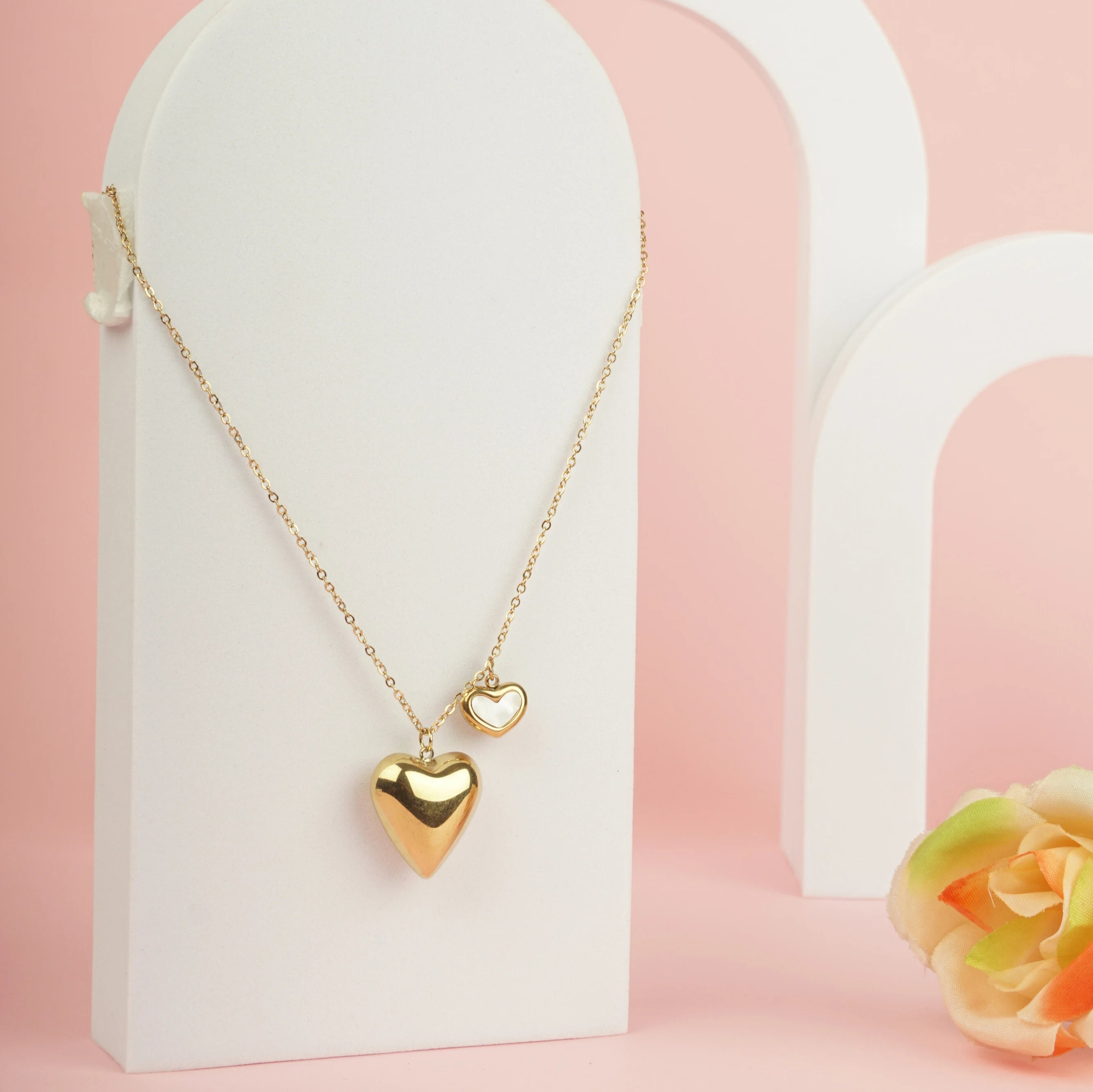 Twin Hearts Necklace