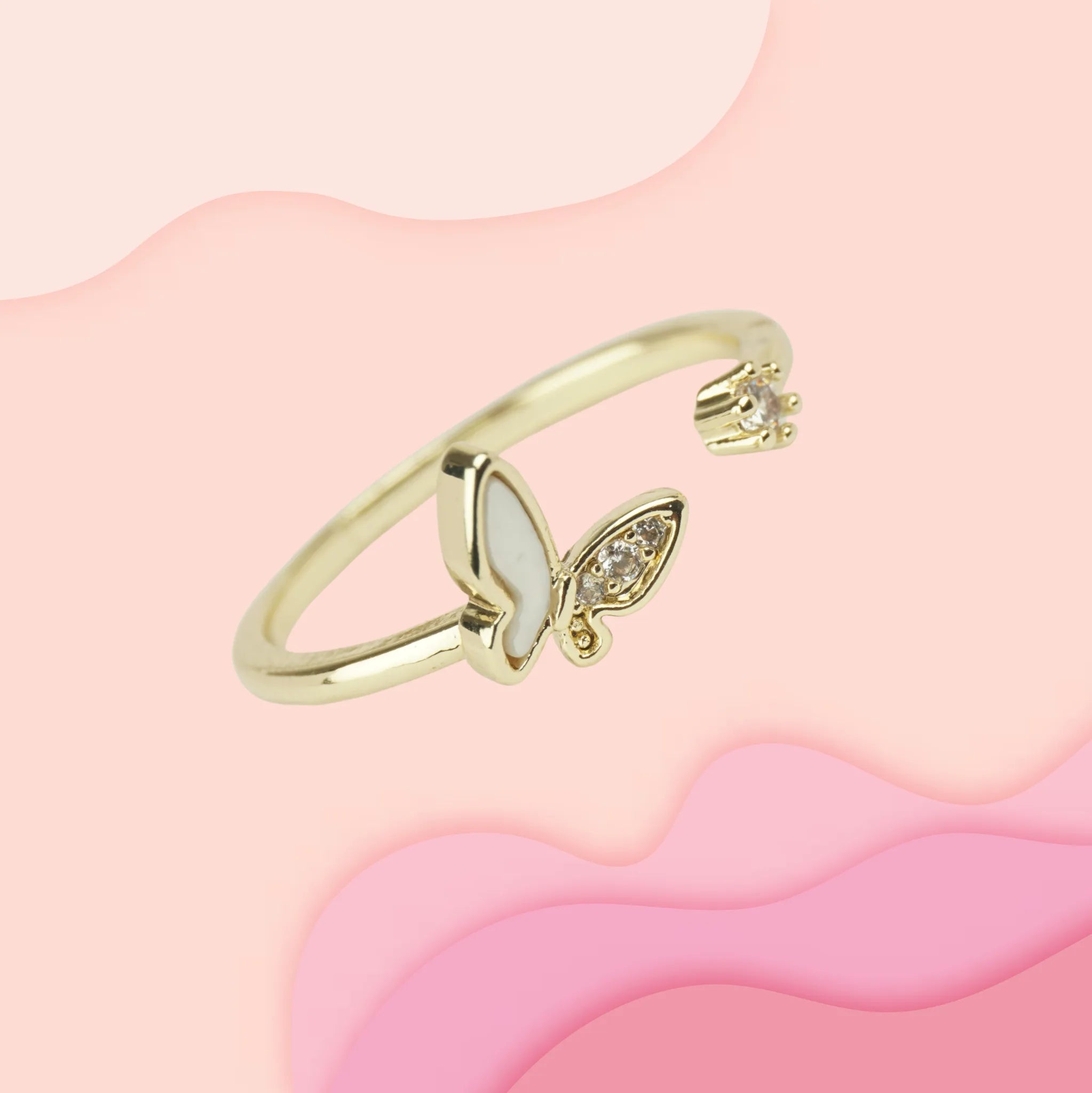 Butterfly CZ Ring
