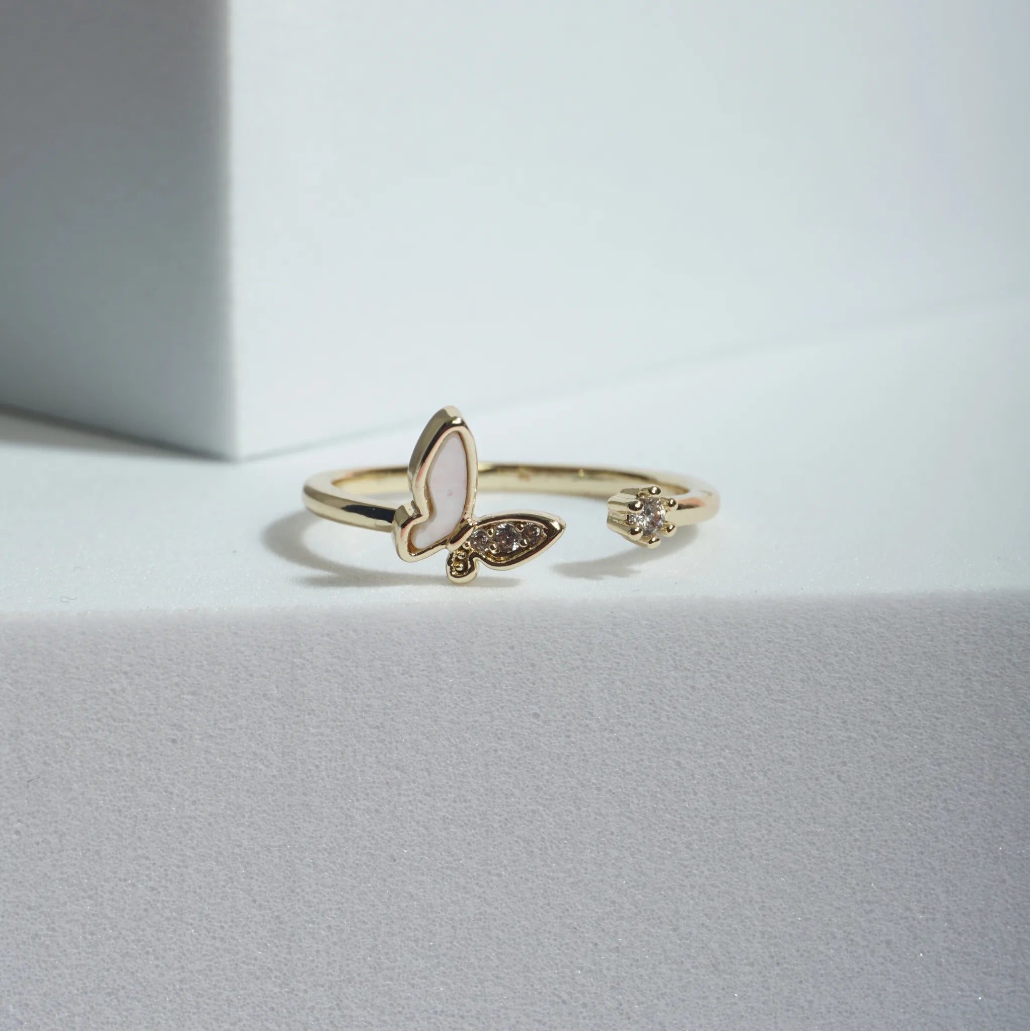 Butterfly CZ Ring