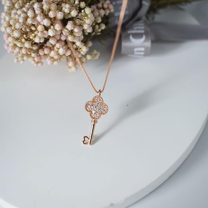 Diamond Key Necklace