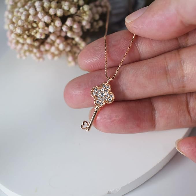 Diamond Key Necklace