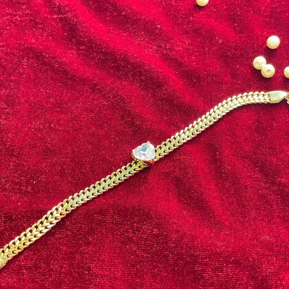 Diamond Heart Bracelet
