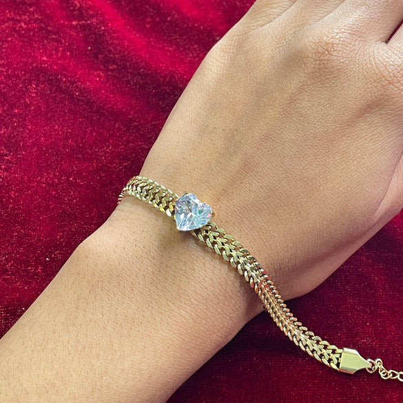 Diamond Heart Bracelet
