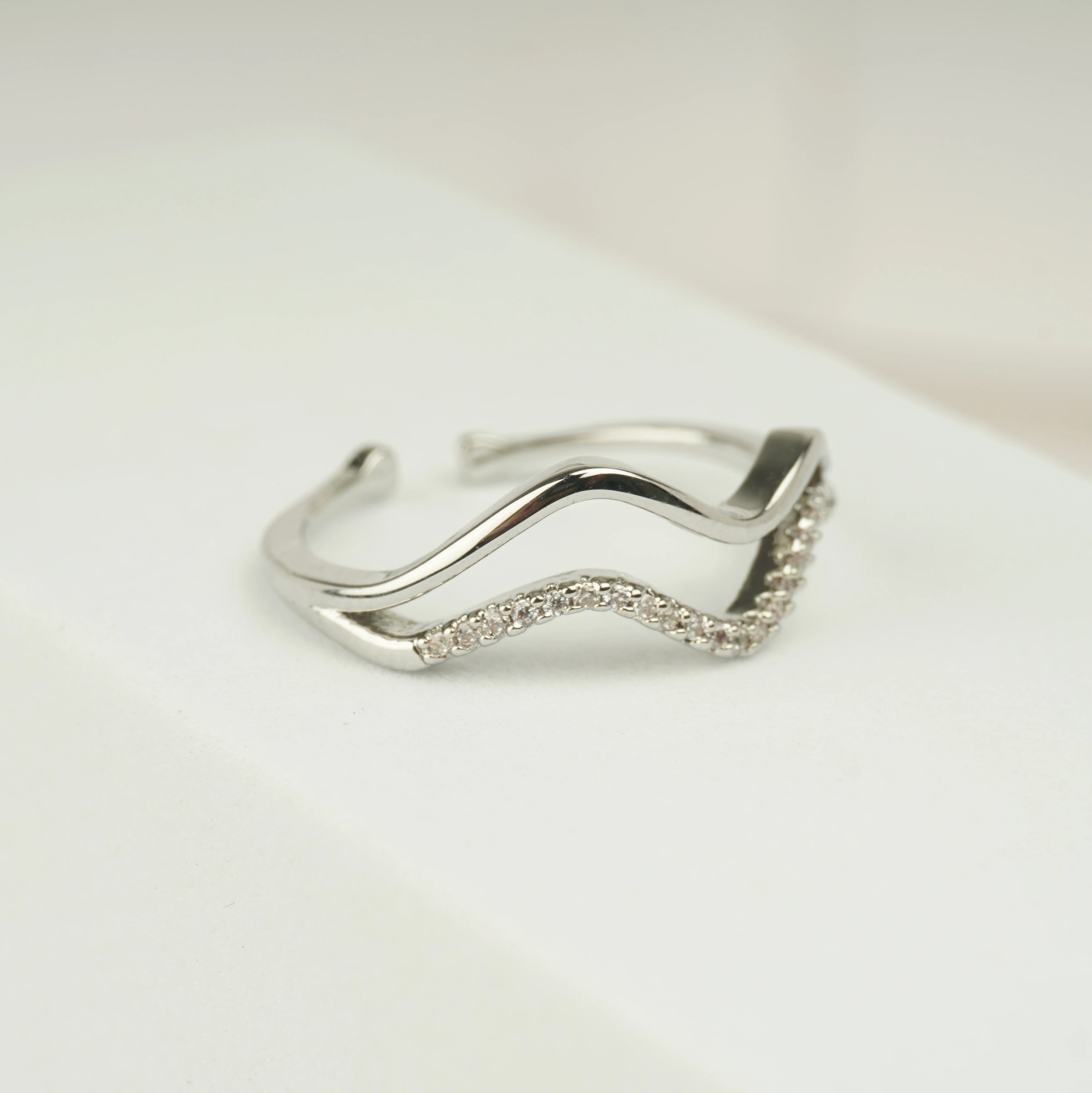 Silver Wave Ring