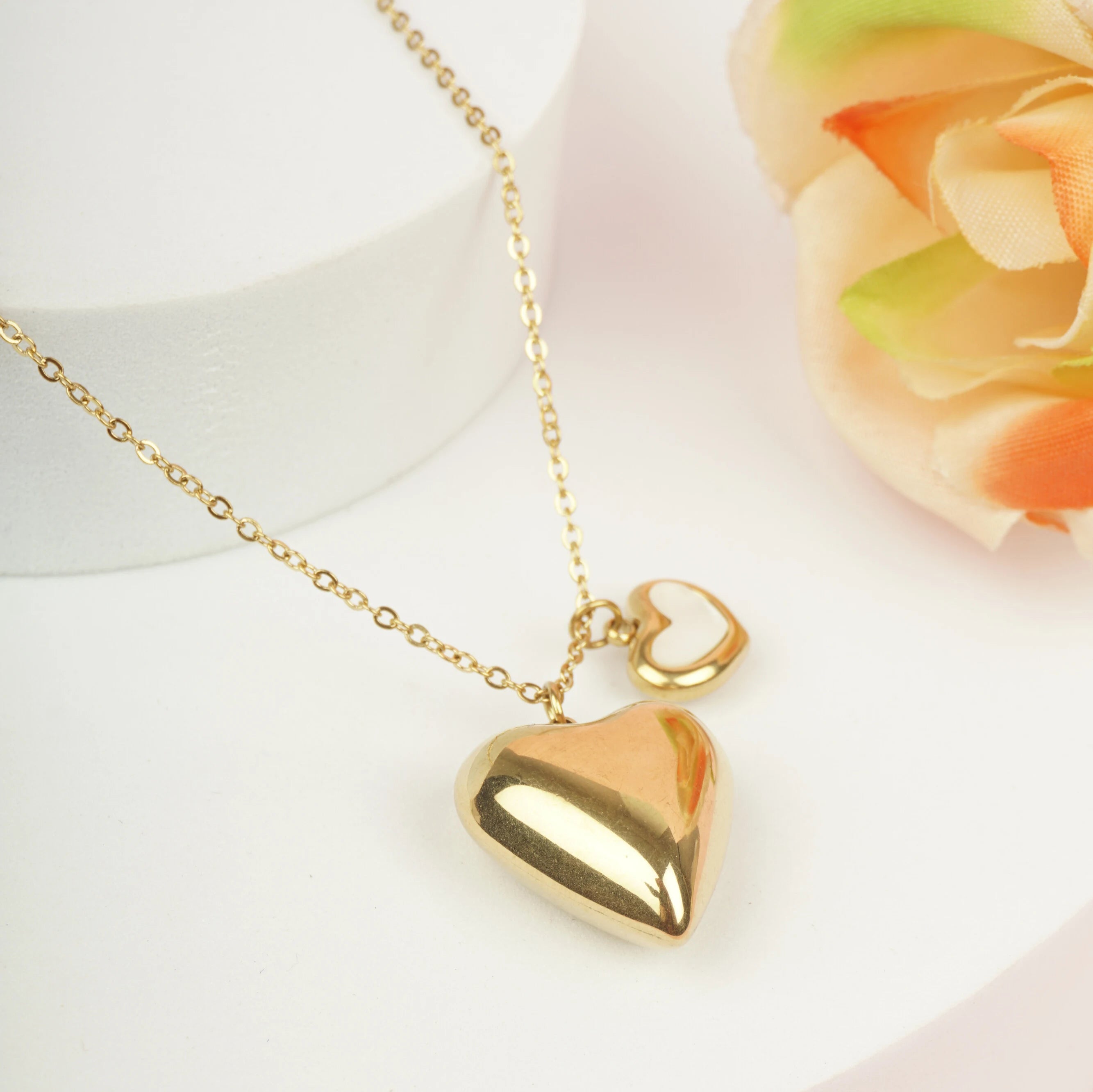 Twin Hearts Necklace
