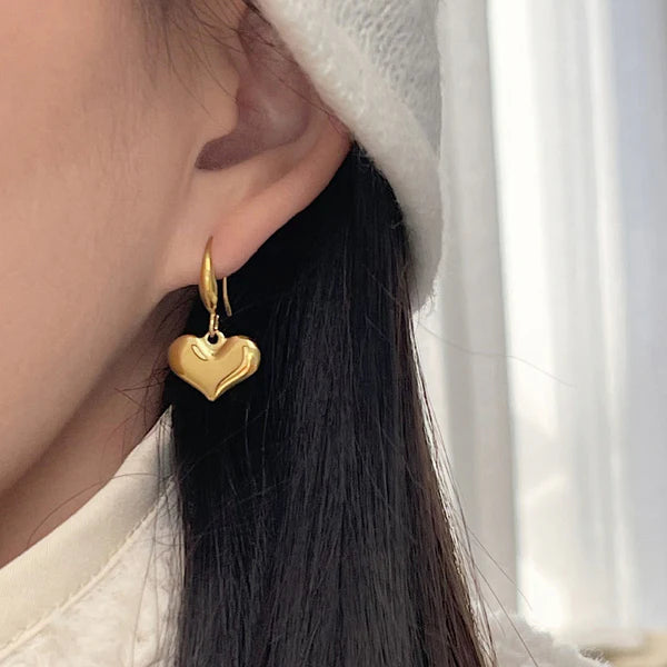 Midas Heart Earrings