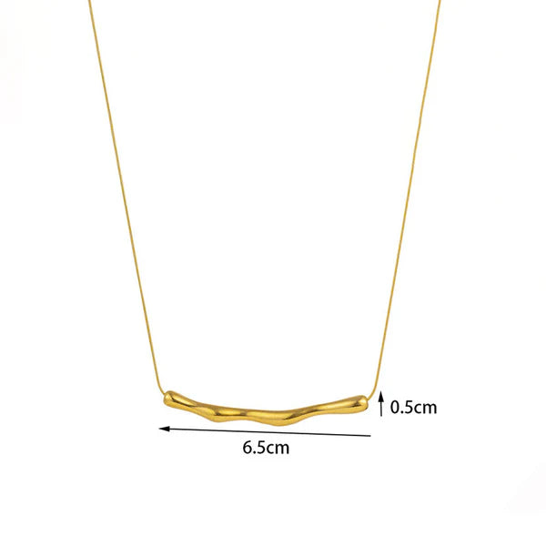 Sculpted Gold Necklace