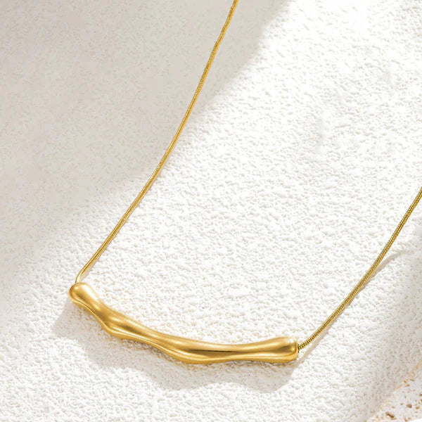 Sculpted Gold Necklace