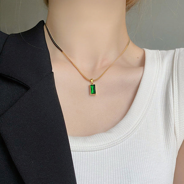 Green Drop Necklace