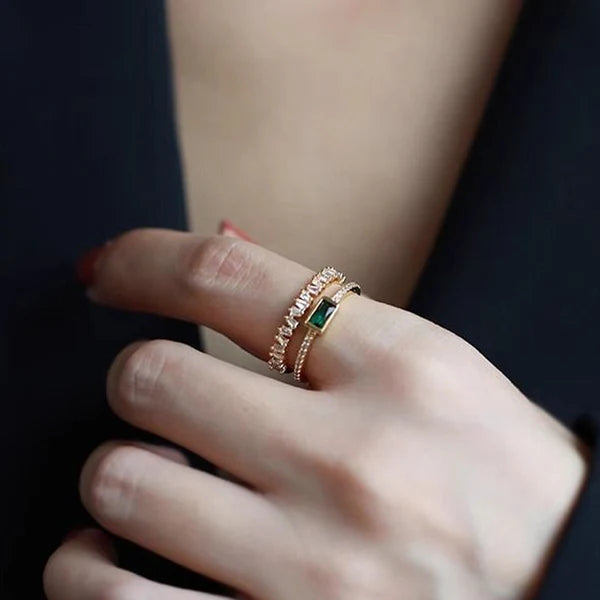 Green Stone Ring