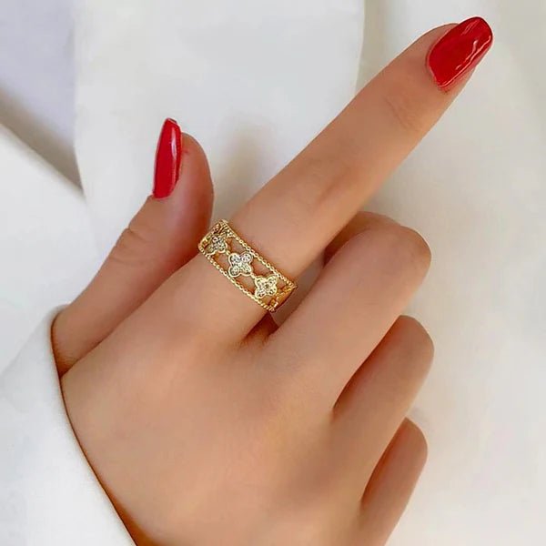 Diamond Clover Ring
