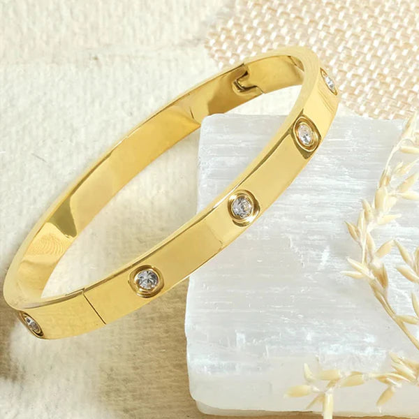 Crystal Love Bangle Bracelet