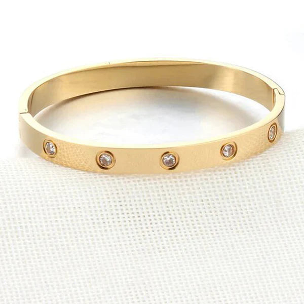 Crystal Love Bangle Bracelet