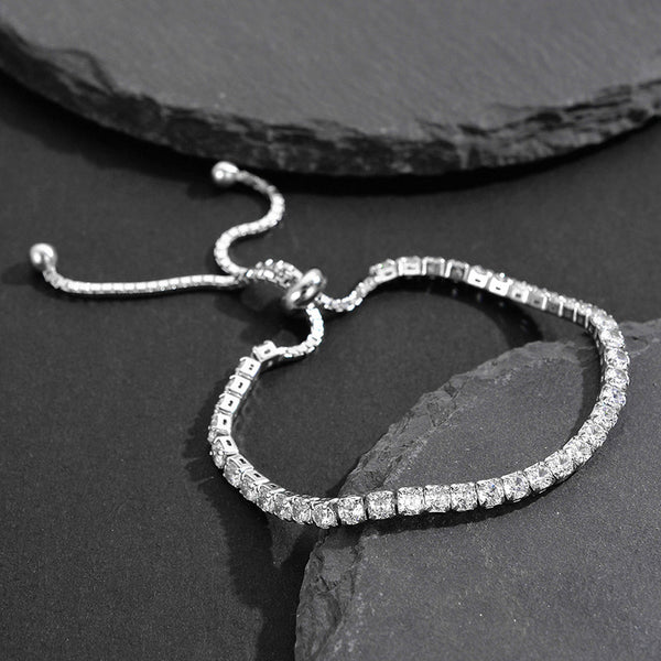 Dazzling White Sparkle Tennis Bracelet